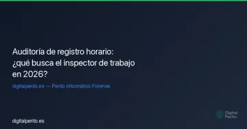 Auditoría de registro horario: ¿qué busca el inspector de trabajo en 2026?