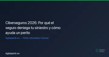 Ciberseguros 2026: Por qué el seguro deniega tu siniestro y cómo ayuda un perito