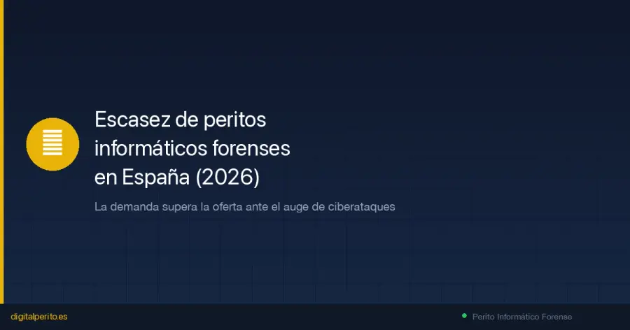 España afronta un déficit crítico de peritos informáticos forenses mientras los ciberincidentes crecen un 143%. Analizamos causas, impacto y soluciones.