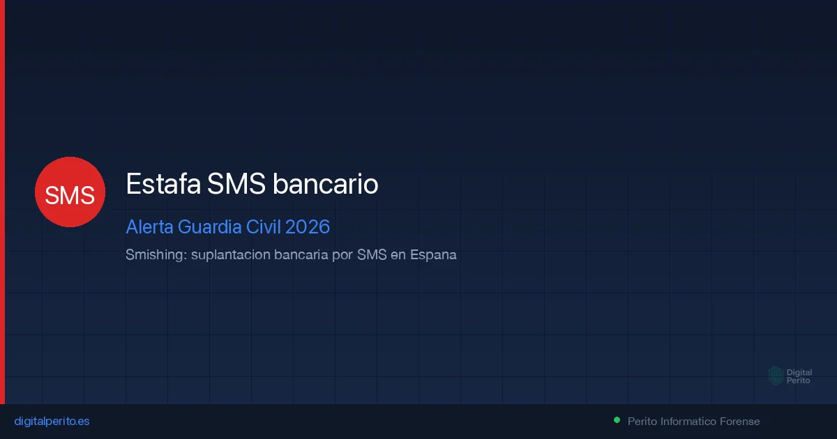 Estafa SMS bancario en España: alerta Guardia Civil marzo 2026