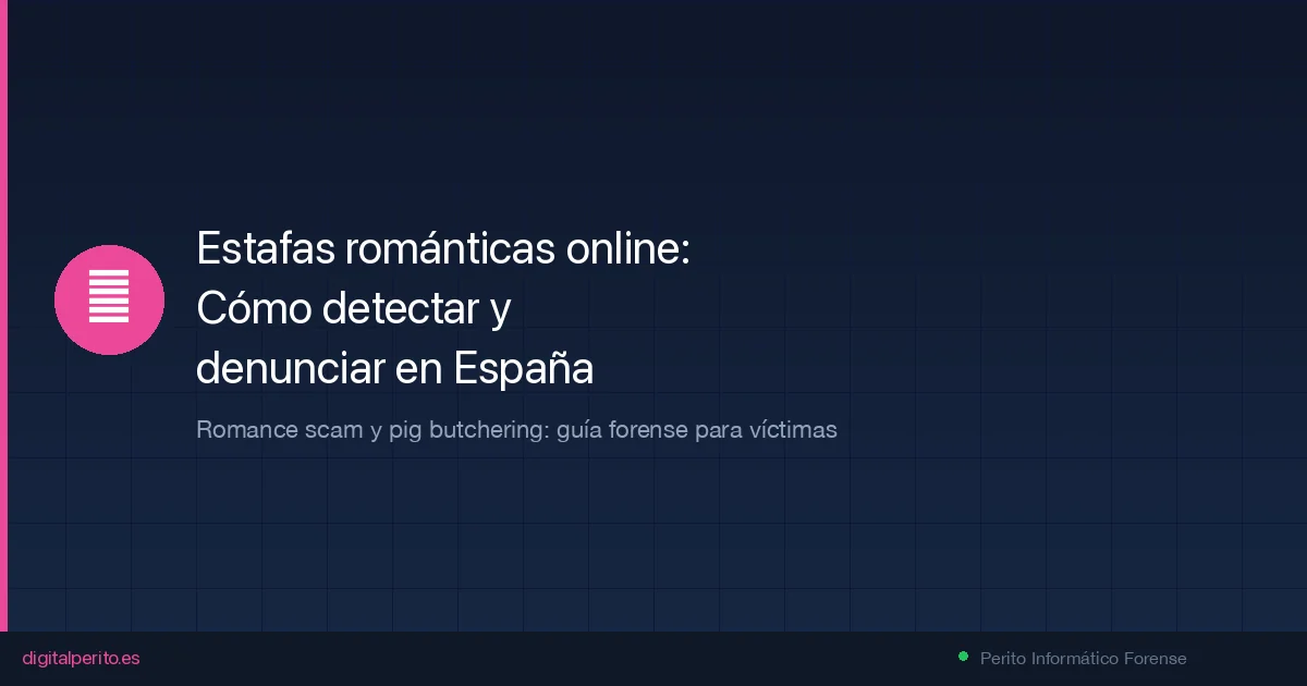 Estafas románticas online en España: cómo detectar y denunciar