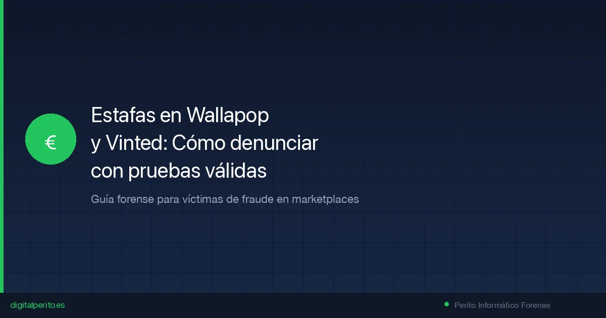 Estafas en Wallapop y Vinted: cómo denunciar con pruebas