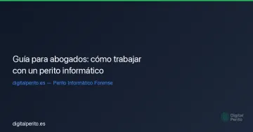 Guía para abogados: cómo trabajar con un perito informático