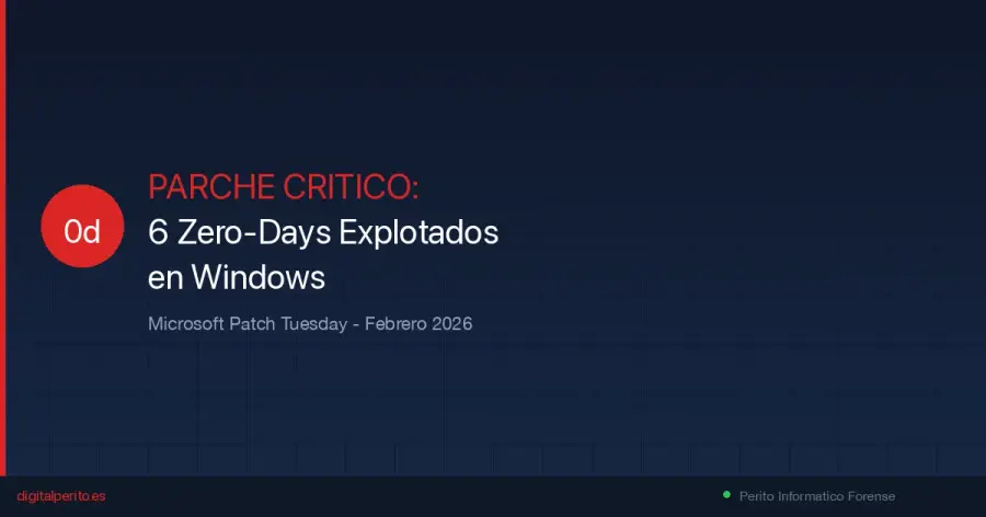 Microsoft corrige 6 vulnerabilidades zero-day explotadas activamente en el Patch Tuesday de febrero 2026. CVSS hasta 8.8, CISA exige parcheo antes del 3 de marzo.