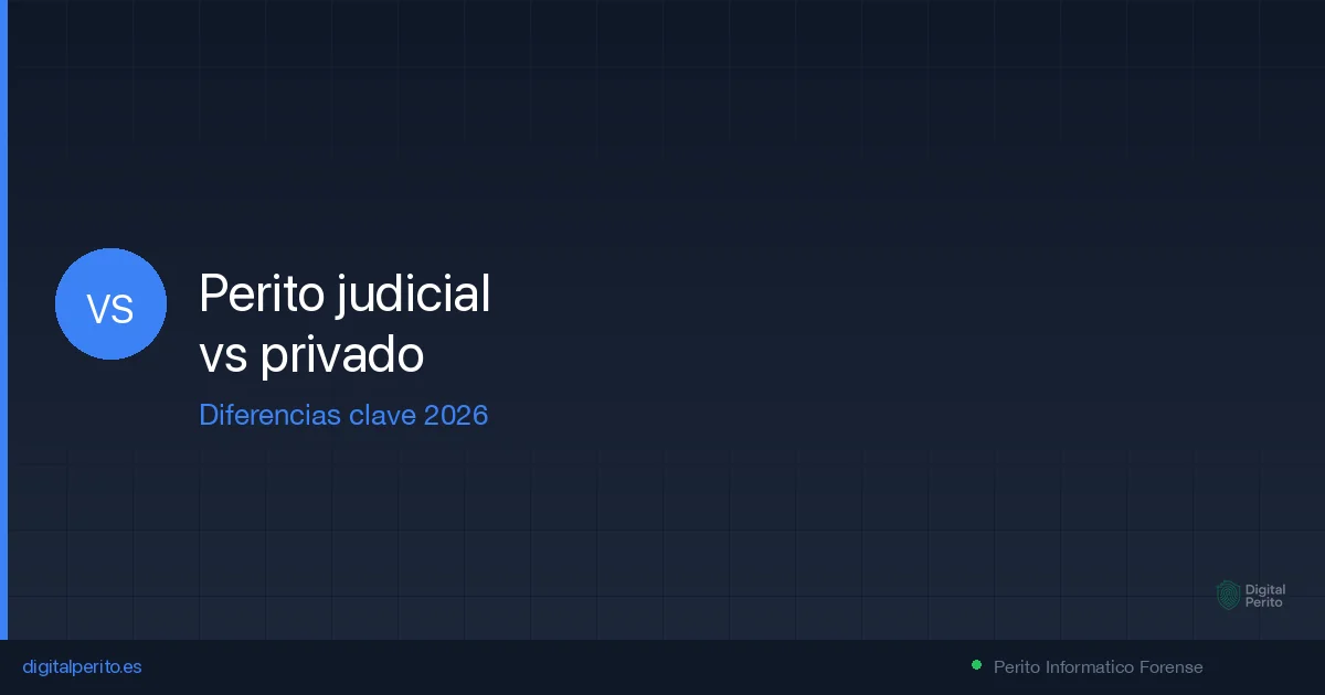 Perito Judicial vs Perito Privado: Diferencias Clave en 2026